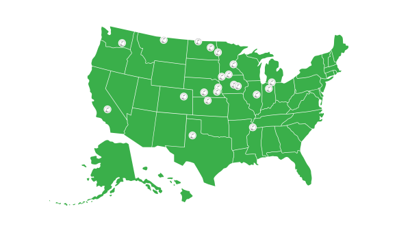 USA Locations Map - Updated May 2024